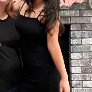 Oak & Fort Mini Black Dress